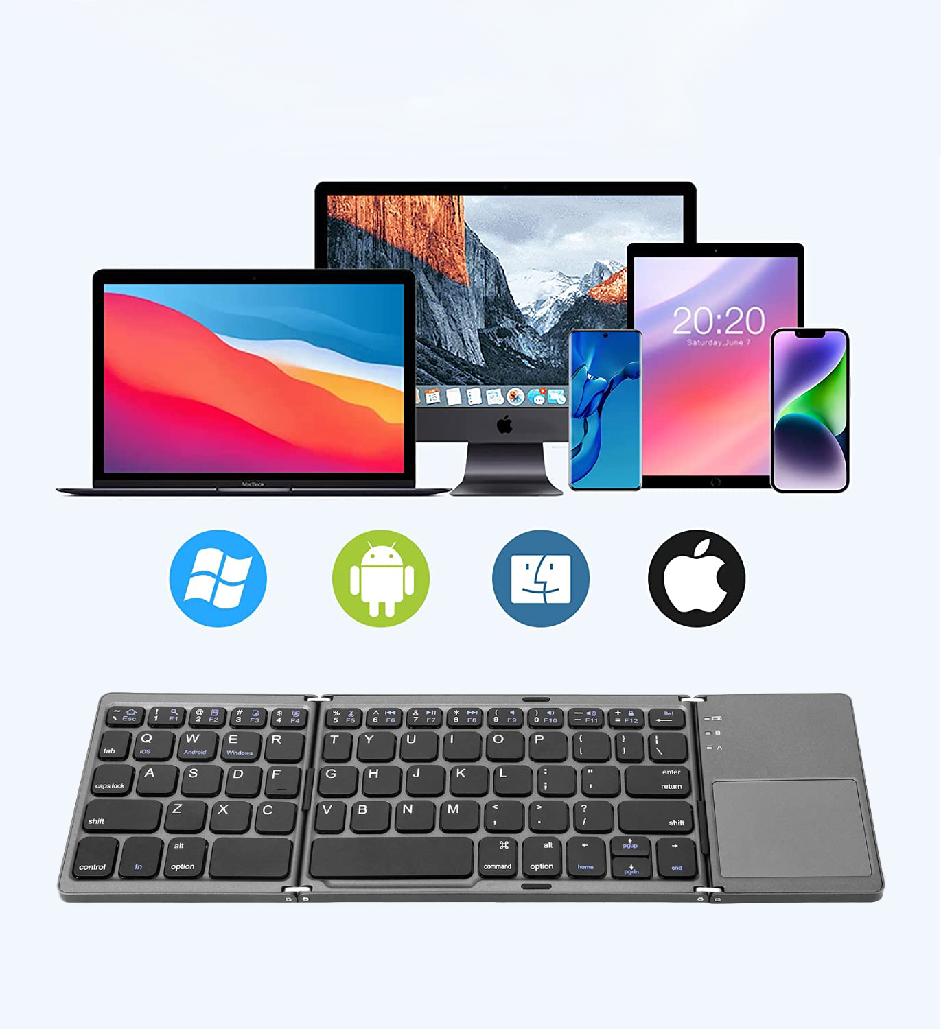 Opvouwbaar bluetooth toetsenbord™